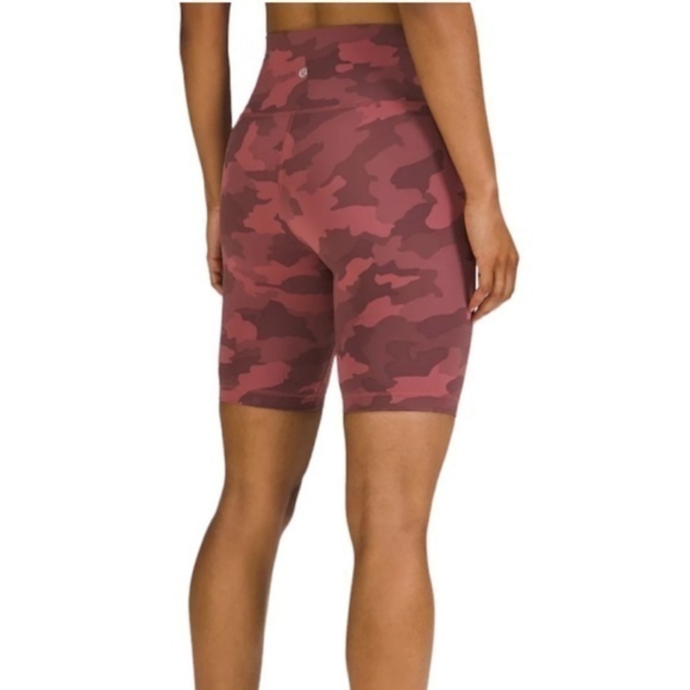 Lululemon Athletica Wunder Train High Rise Short Size 4 in Camo Brier Rose Multi - Picture 3 of 7